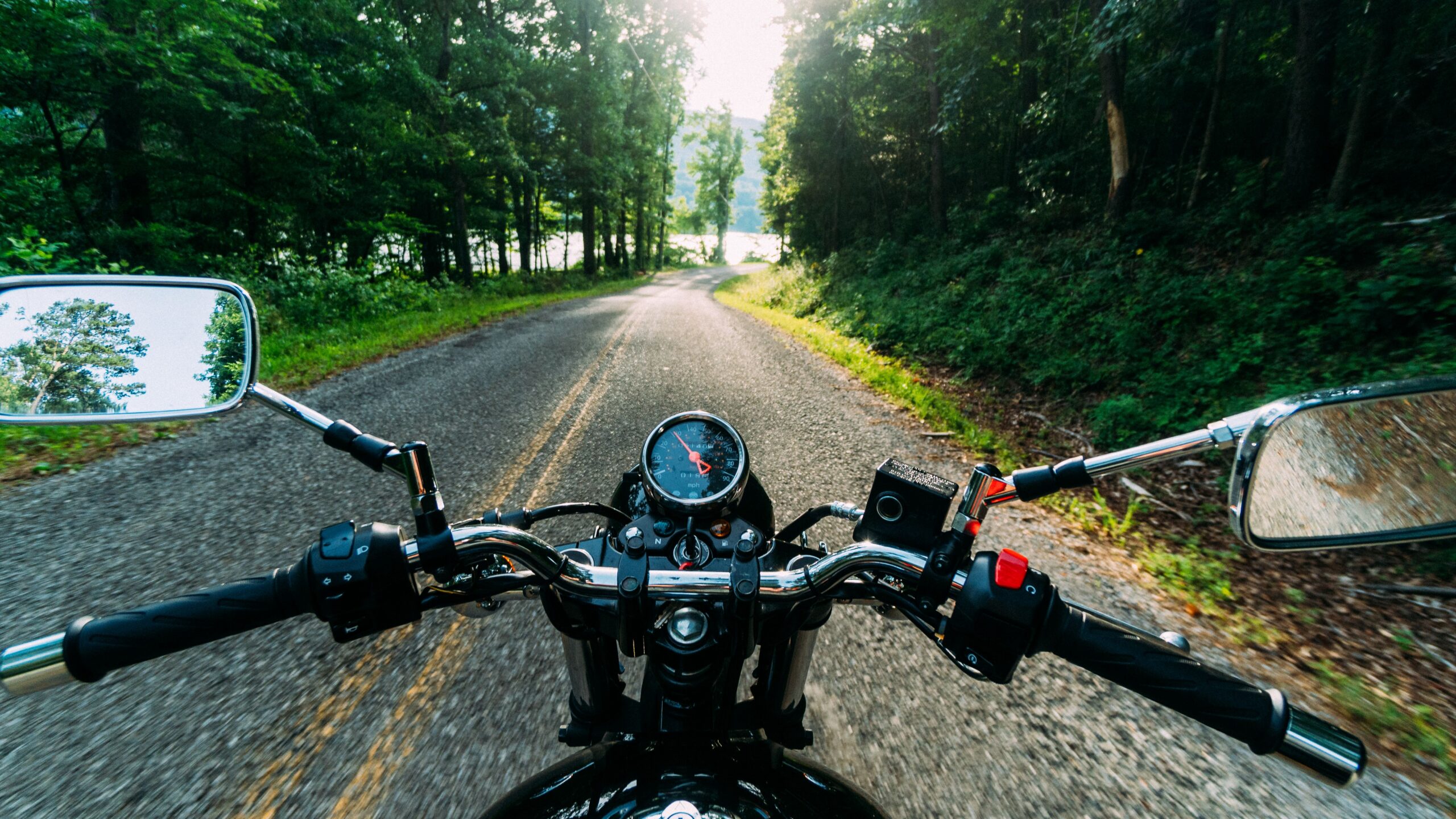 Motorcycle on the road